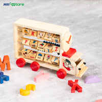 Wooden Learning Truck – ABCs, Numbers & Fun in One Ride!