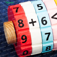Wooden Twist & Learn Calculator | Hands-On Math Manipulative for Kids