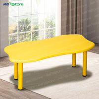 Yellow Table – Curvy and Smooth Edge for Kids