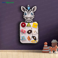 Zebra Busy Board – Interactive & Educational Activity Board for Kids