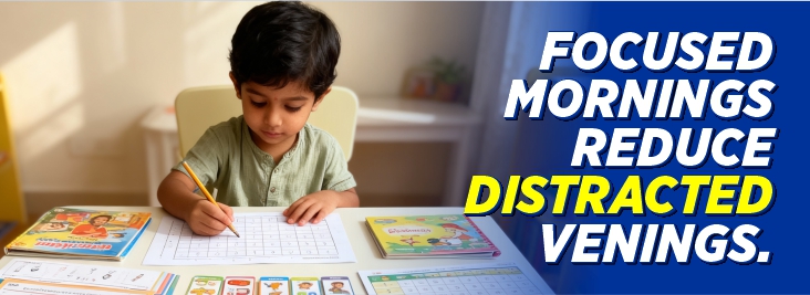 focused mornings reduce distraction of kids