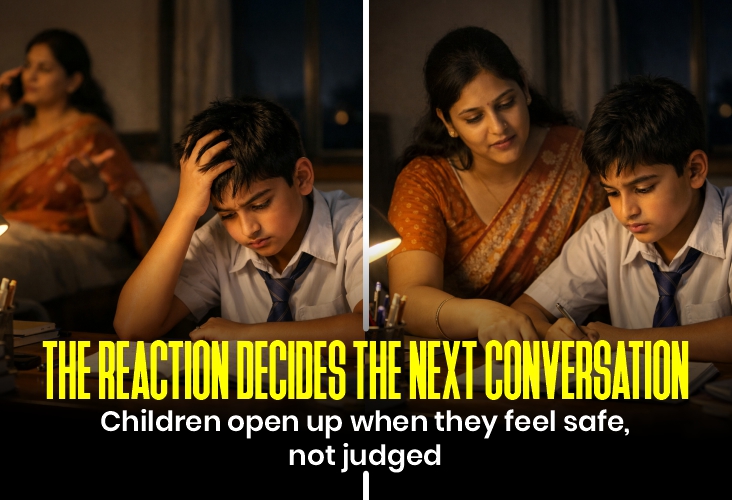 parents reaction matters a lot to kids