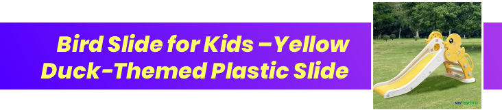 duck themed slide for kids