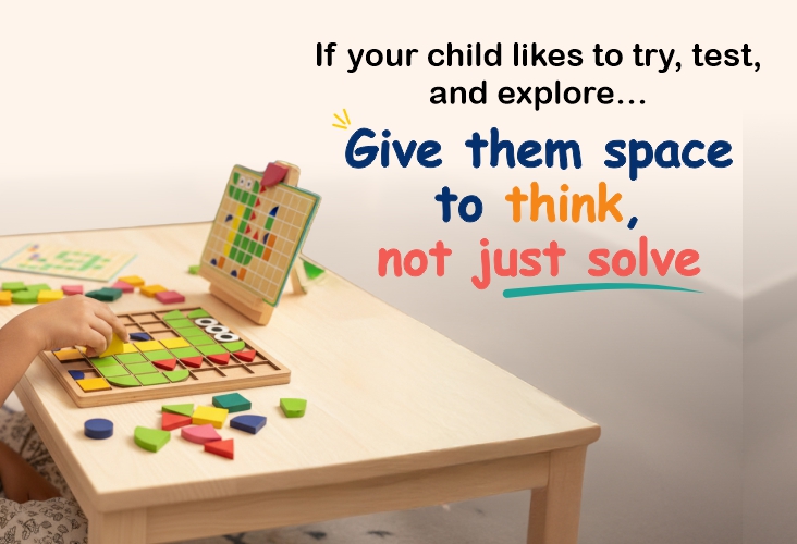 puzzles for kids who can freely think & experiment