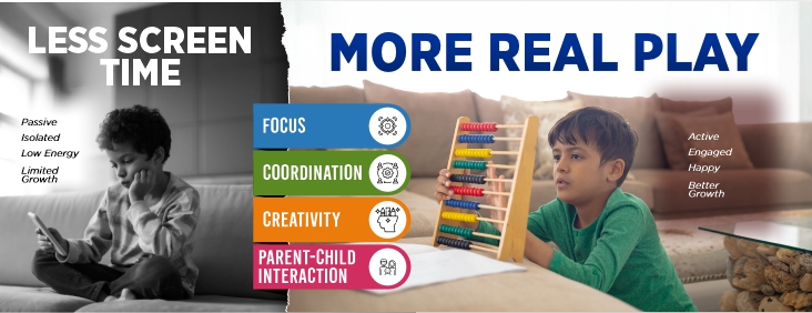 educational toys to play more & less screen